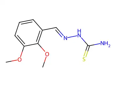 [(E)-(2,3-dimethoxyphenyl)methyleneamino]thiourea structure