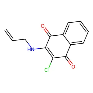 2-(Allylamino)-3-chloronaphthoquinone structure