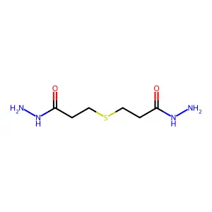3,3'-硫代双(丙酸)1,1'-二酰肼 structure