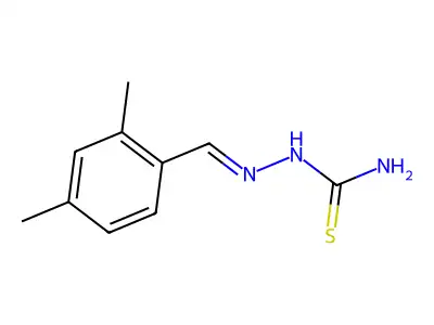 2,4-Dimethylbenzaldehyde thiosemicarbazone structure