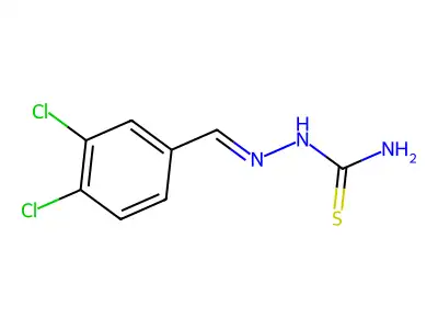 [(3,4-Dichlorophenyl)methylideneamino]thiourea structure