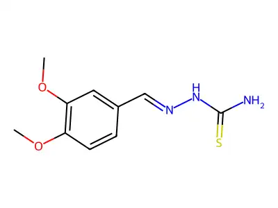 3,4-Dimethoxybenzaldehyde thiosemicarbazone structure