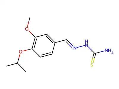 4-isopropoxy-3-methoxybenzaldehyde thiosemicarbazone structure
