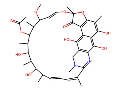 N,15-didehydro-15-deoxo-3,15-epi(methano(methylimino))rifamy structure