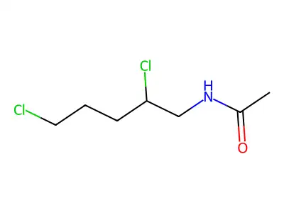 N-(2,5-Dichloropentyl)acetamide structure