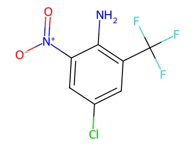 2-Amino-5-chloro-3-nitrobenzotrifluoride structure