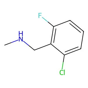 ((2-Chloro-6-fluorophenyl)methyl)(methyl)amine structure