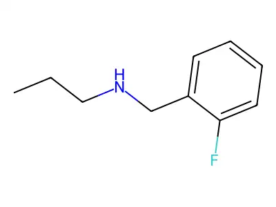 N-(2-fluorobenzyl)propan-1-amine structure