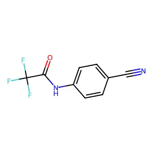 N-(4-cyanophenyl)-2,2,2-trifluoroacetamide structure