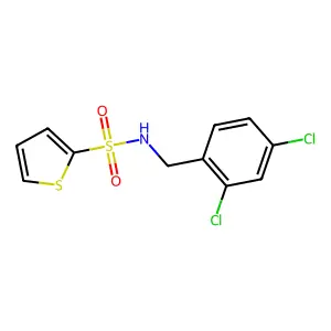 N-[(2,4-dichlorophenyl)methyl]thiophene-2-sulfonamide structure