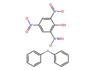 Diphenyliodanium;2,4,6-trinitrophenolate structure