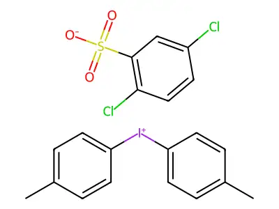 Bis(4-methylphenyl)iodanium;2,5-dichlorobenzenesulfonic acid structure