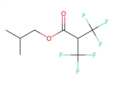 2-Methylpropyl 3,3,3-trifluoro-2-(trifluoromethyl)propanoate structure