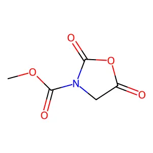 Methyl 2,5-dioxo-1,3-oxazolidine-3-carboxylate structure