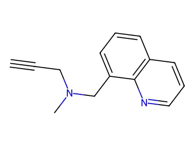 N-(8-Quinolylmethyl)-N-methyl-2-propynylamine structure