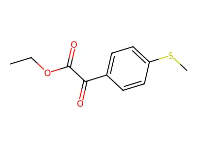 Ethyl 4-thiomethylbenzoylformate structure