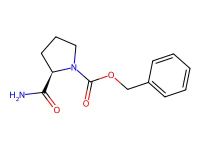 Benzyl 2-carbamoylpyrrolidine-1-carboxylate structure