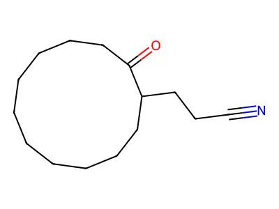 3-(2-Oxocyclododecyl)propanenitrile structure
