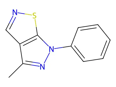 4-Methyl-6-phenyl-6H-pyrazolo[4,3-d]isothiazole structure