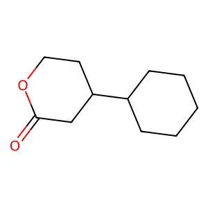 2H-Pyran-2-one, 4-cyclohexyltetrahydro- structure