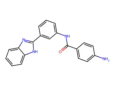 4-amino-N-[3-(1H-benzimidazol-2-yl)phenyl]benzamide structure
