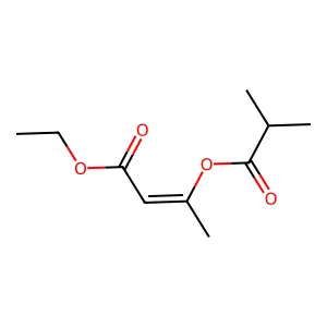 ethyl (Z)-3-(2-methylpropanoyloxy)but-2-enoate structure