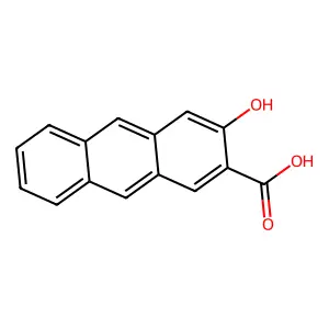 3-羟基蒽-2-甲酸 structure