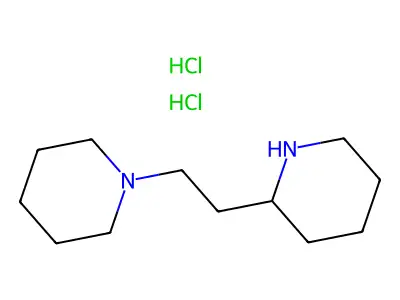 1-[2-(2-Piperidinyl)ethyl]piperidine dihydrochloride structure