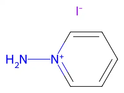 Pyridinium, 1-amino-, iodide (1:1) structure