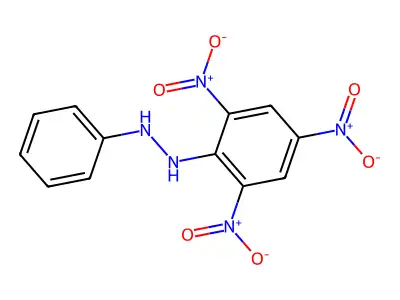 1-Phenyl-2-(2,4,6-trinitrophenyl)hydrazine structure