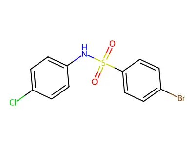 4-bromo-N-(4-chlorophenyl)benzenesulfonamide structure