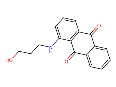 1-((3-Hydroxypropyl)amino)anthracene-9,10-dione structure