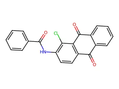 1-chloro-2-benzamidoanthraquinone structure