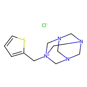 Hexamethylenetetraminium, 1-(2-thenyl)-, chloride structure