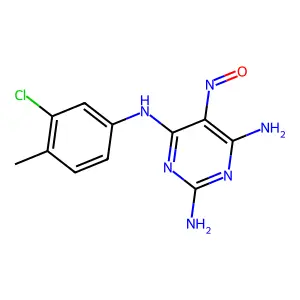 2,5-Bis(pyrrolidin-1-ylmethyl)benzene-1,4-diol structure