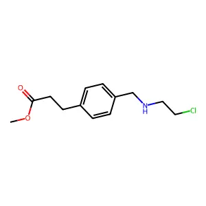 Methyl 3-[4-[(2-chloroethylamino)methyl]phenyl]propanoate structure