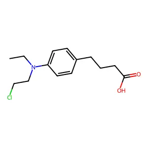 4-{4-[(2-Chloroethyl)(ethyl)amino]phenyl}butanoic acid structure