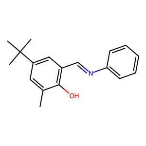 4-Tert-butyl-2-methyl-6-(phenyliminomethyl)phenol structure