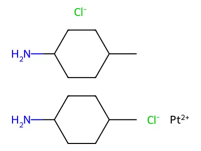 Platinum(2+) chloride--4-methylcyclohexan-1-amine (1/2/2) structure