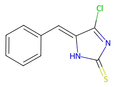 2H-Imidazole-2-thione, 4-chloro-1,5-dihydro-5-(phenylmethylene)- structure