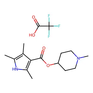 (1-methylpiperidin-4-yl) 2,4,5-trimethyl-1H-pyrrole-3-carbox structure