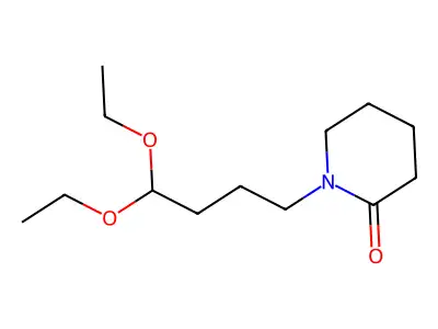 1-(4,4-Diethoxybutyl)piperidin-2-one structure