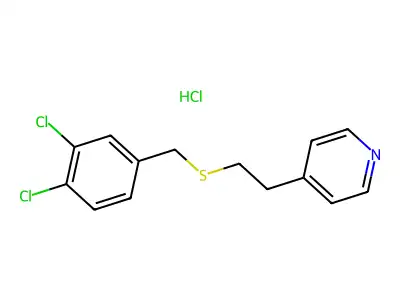 4-(2-((3,4-Dichlorobenzyl)thio)ethyl)pyridine structure