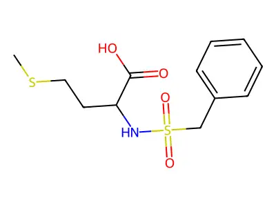 2-(Benzylsulfonylamino)-4-methylsulfanylbutanoic acid structure