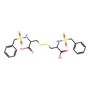 N,N'-Bis(phenylmethanesulfonyl)cystine structure