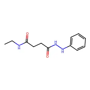 Butanoic acid, 4-(ethylamino)-4-oxo-, 2-phenylhydrazide structure