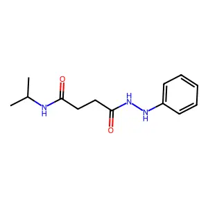 Butanoic acid, 4-((1-methylethyl)amino)-4-oxo-, 2-phenylhydrazide structure