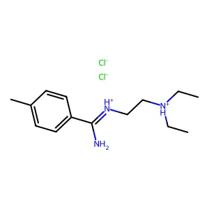 Benzamidine, N-(2-diethylaminoethyl)-4-methyl-, dihydrochloride structure