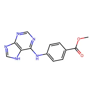 methyl 4-(7H-purin-6-ylamino)benzoate structure