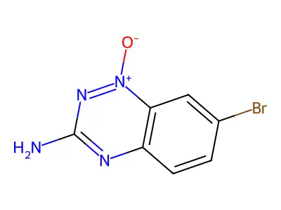 7-bromo-1-hydroxy-7H-1,2,4-benzotriazin-3-amine structure